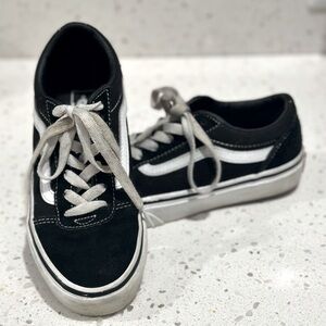 Black/White Vans  Girls Size 2